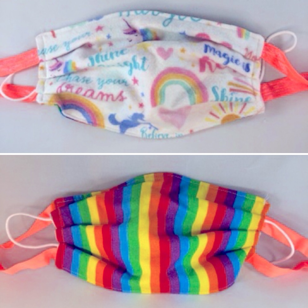 Cloth Face Mask tight woven two layer w/ nose wire